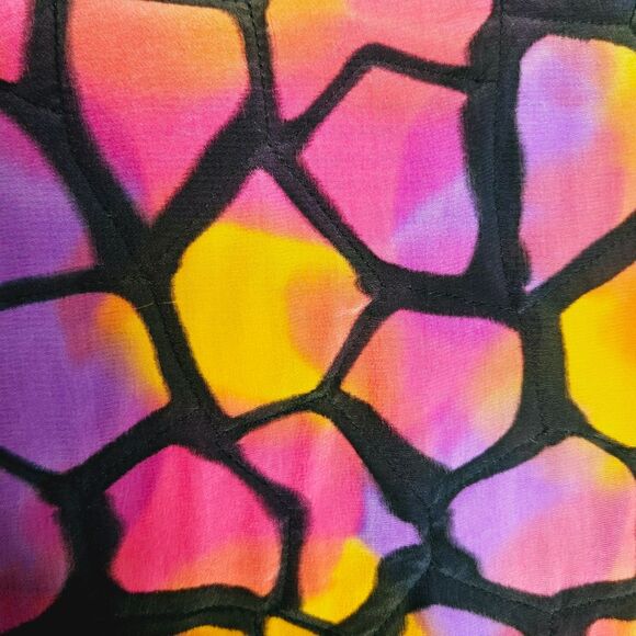 Aliki Yamani Creations Siesta 100% Silk Hand Painted Quilted Jacket Size Large - Picture 4 of 11